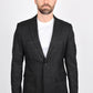 Men's Western Sport Coat with Elbow Patch - Dark Charcoal