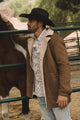 Western Long Faux Suede Coat