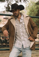 Western Long Faux Suede Coat
