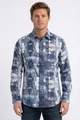 Abstract Jacquard Dress Shirt