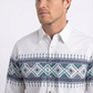 white aztec band western shirt men platini detail