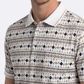 white diamond longhorn western print polo men platini side