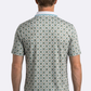 white floral medallion print polo men platini back
