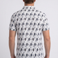 white full aztec diamond polo men platini side