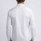 white geometric plaid jacquard dress shirt men platini side