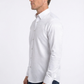 white geometric plaid jacquard dress shirt men platini detail