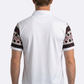 white mexico tribal sleeve polo men platini back