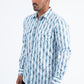 white modern ethnic pattern western shirt men platini side