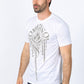Mens Modern Fit Stretch Crystals T-Shirt