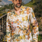 Mens Long Sleeve Modern Fit Stretch Wild Horses Print Shirt