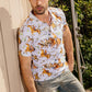 Mens Performance Fabric Modern Fit Stretch Rodeo Print Polos