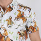 Mens Performance Fabric Modern Fit Stretch Rodeo Print Polos