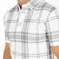 white grey plaid polo detail platini