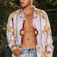 white rhinestone baroque luxury shirt platini