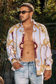 Rhinestone Baroque White Shirt