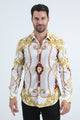 Rhinestone Baroque White Shirt