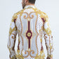 white rhinestone baroque luxury shirt back platini