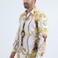 white rhinestone baroque luxury shirt side platini