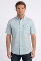 Stylized Floral Print Performance Shirt