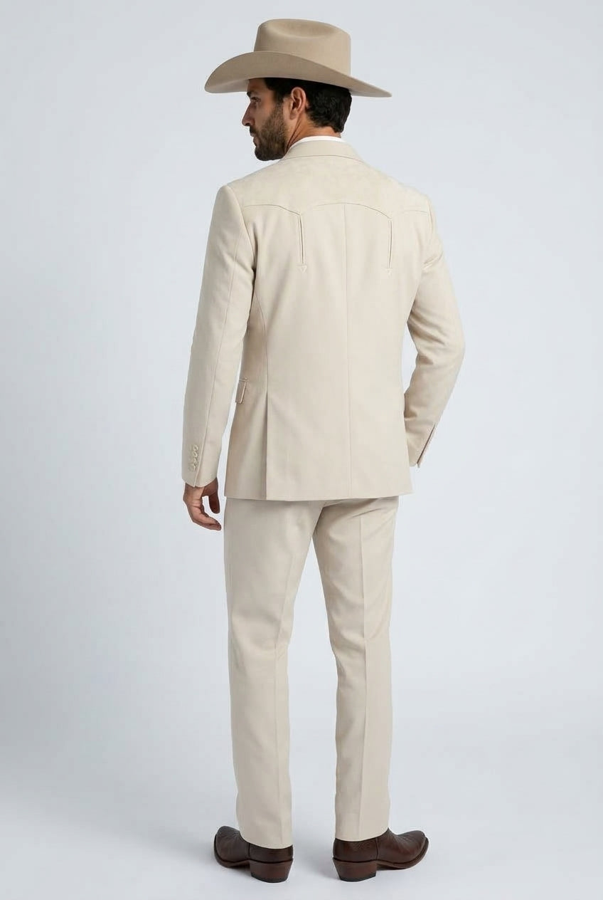 beige winstead tonal yoke suit men platini back