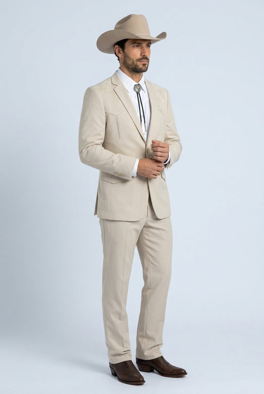 beige winstead tonal yoke suit men platini detail