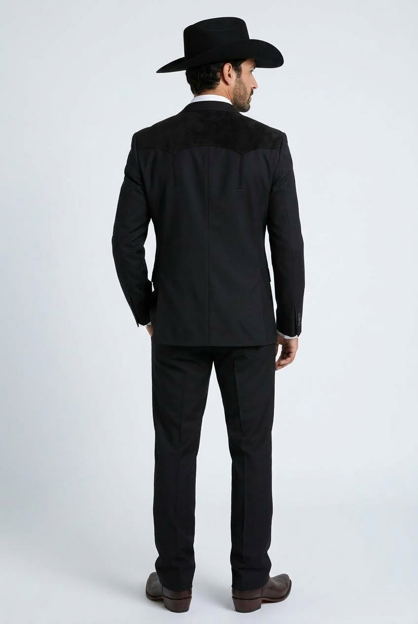 black winstead tonal yoke suit men platini back