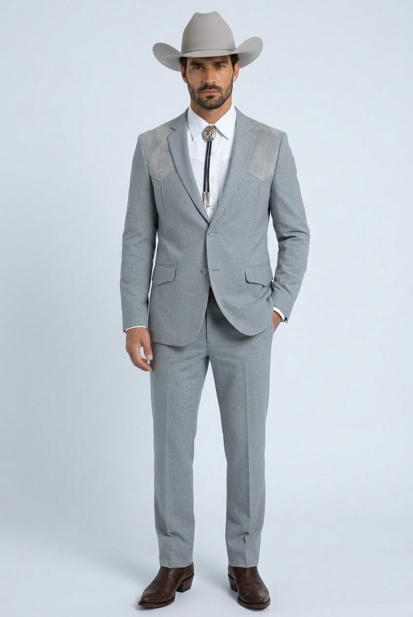 grey winstead tonal yoke suit men platini front