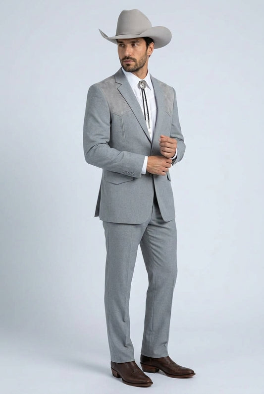 grey winstead tonal yoke suit men platini back