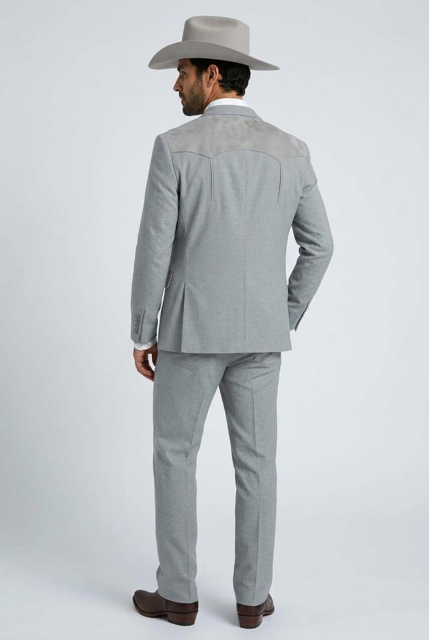 grey winstead tonal yoke suit men platini detail