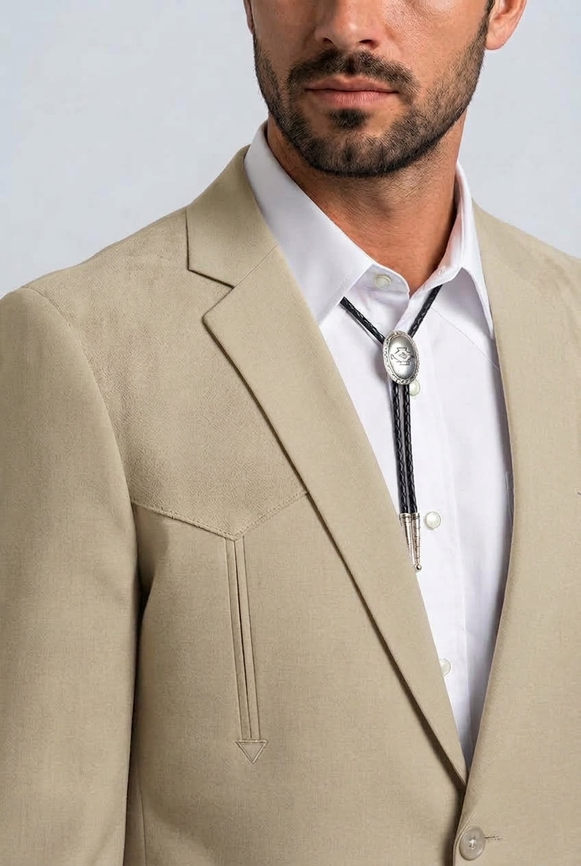 khaki winstead tonal yoke suit men platini back