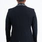Men's Double Button Rhinestone Black Blazer
