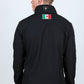 black mexico embroidery softshell jacket detail platini