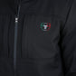 black mexico embroidery softshell jacket back platini