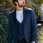 navy jacquard blazer vest set men platini lifestyle