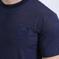 navy jaguar stripe tee detail platini