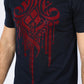 navy rhinestone abstract tee detail platini