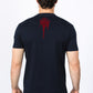 navy rhinestone abstract tee back platini