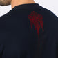 navy rhinestone abstract tee side platini