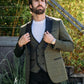 olive jacquard blazer vest set men platini lifestyle