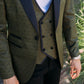 olive jacquard blazer vest set men platini detail