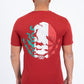 red mexican eagle flag tee back platini