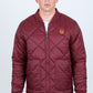 wine reversible insulated jacket front platini front