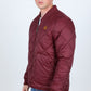 wine reversible insulated jacket detail platini side