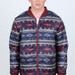 wine reversible insulated jacket side platini front