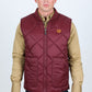 wine reversible insulated vest front platini front