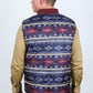 wine reversible insulated vest reversed platini back