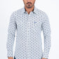 white rhombus geometric western shirt platini front