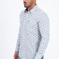 white rhombus geometric western shirt platini side