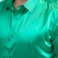 mint sinclair satin shirt men platini detail