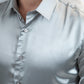 silver sinclair satin shirt men platini detail